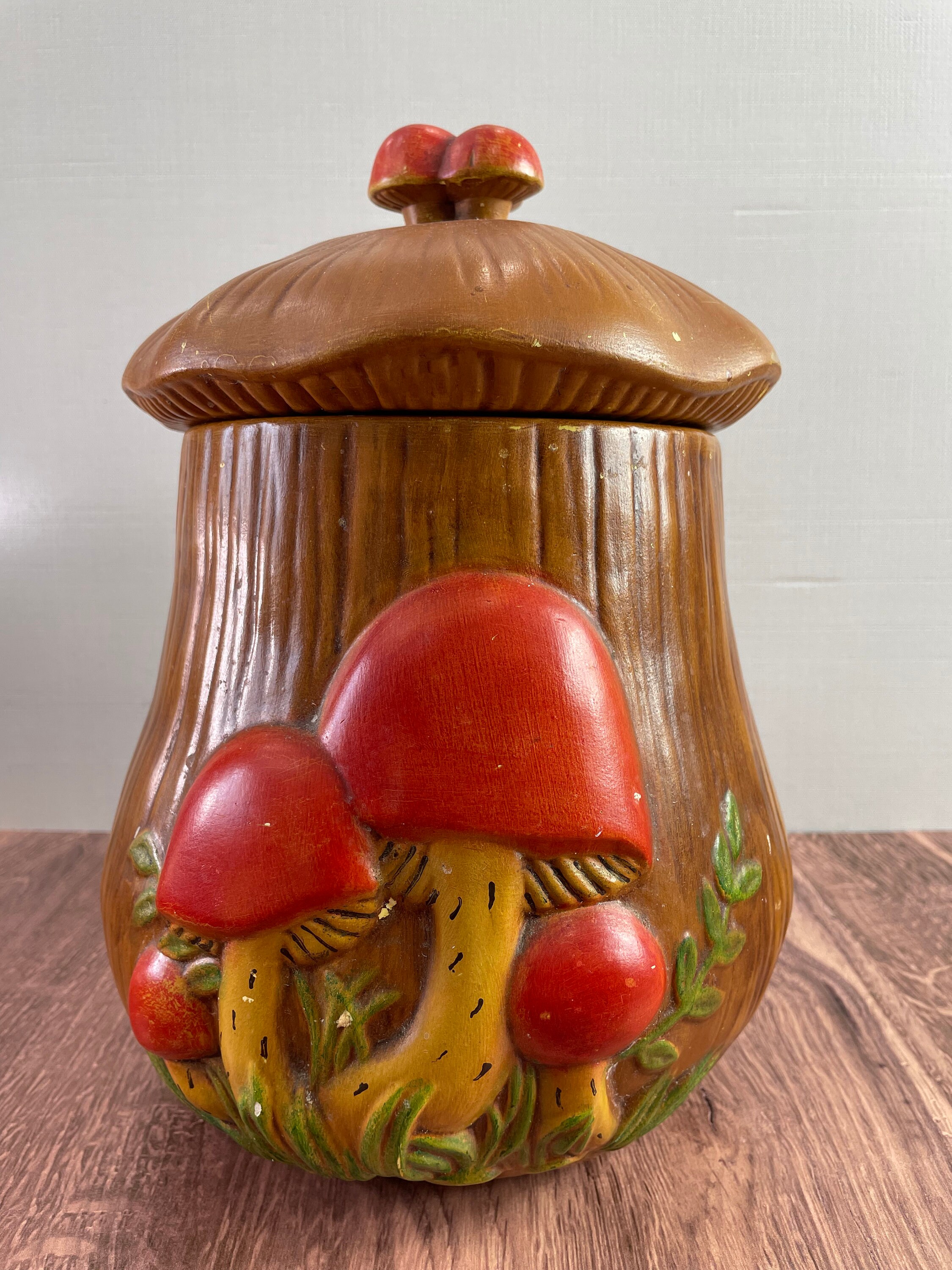 Red Mushroom Cookie Jar