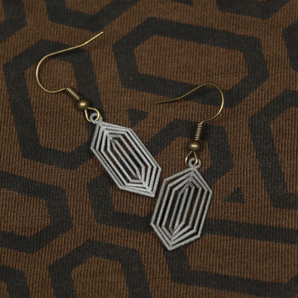 Boucles d’oreilles « Twisted Hexagon »