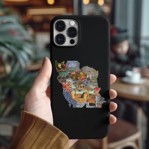 Persische Karte Telefonhülle, Karte des persischen Reiches Telefonhülle, Iran Karte Telefonhülle, Nagsheh Iran Telefonhülle, Karte des Iran Zubehör