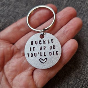 Bob&#39;s Burgers Buckle It Up Or You&#39;ll Die, Funny Keychain, Personalized Keychain, FLASH SALE