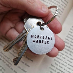 Chaveiro Engraçado de Hipoteca | Presente de Boas-Vindas | Casa Nova | Primeira Casa | Chaveiro Personalizado