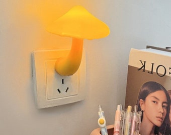 Mushroom Night Light | Plug in Wall Lamp, Cute Mushroom Lamp, Mushroom Decor Lamp, Mushroom Bedside Lamp, Bedroom Lamp, Mushroom Light