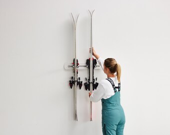 Wall Mount Ski Rack - Indoor Storage