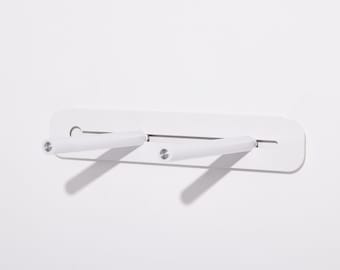 Wall-mounted bike rack / road bike holder (WHITE / METAL) - by Bonnes intentions