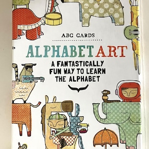 Juego de 26 tarjetas decorativas con diseño de arte flash del alfabeto en gris básico, en caja, RARO