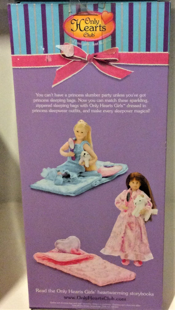 Only Hearts Club Princess Blue Sparkly Sleeping Bag With Plush Pet