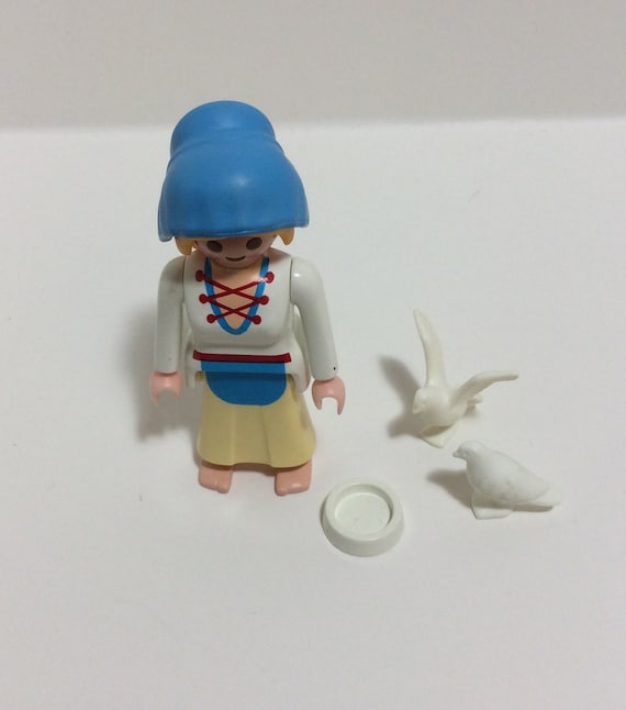 voksenalderen italiensk Uretfærdighed Vintage Playmobil 4526 Bird Maiden Pigeon Dove Girl 100% - Etsy
