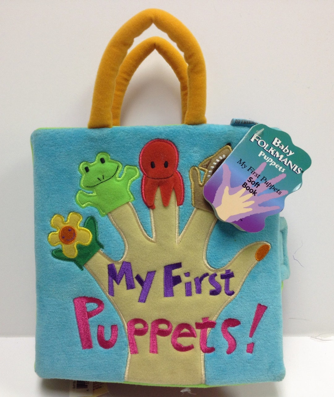 Folkmanis My FIRST PUPPETS Soft Activity Book Toy 3002 RARE New W/tags