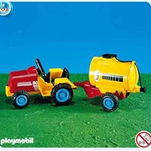 Playmobil Add On #7754 Farm Tractor Set Brand New- New Factory Sealed RARE
