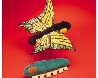 Folkmanis Caterpillar to Butterfly Puppet Lifecycle Teaching Rare Vintage NEW