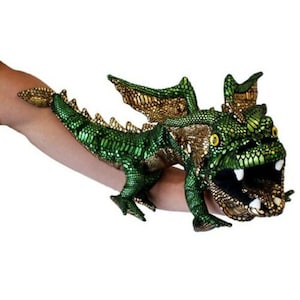Puppet Company Dragon Green Full Body Puppet 25 inches PC001202 Rare New w/Tags