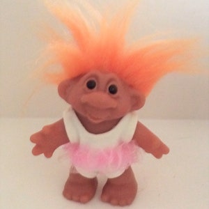 Vintage Girl Troll Doll Ballerina Pink Tutu Dress Troll with -  Portugal