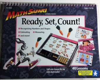 MathSafari Electronic Learning Systm 40 Lesson Pack Ready Set,Count RARE NIP 
