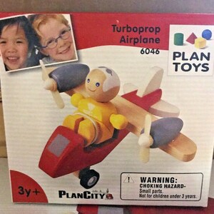 PlanToys Plan City Helicopter With Pilot - Wooden Toy Vehicle For Ages 3+ - View #10
