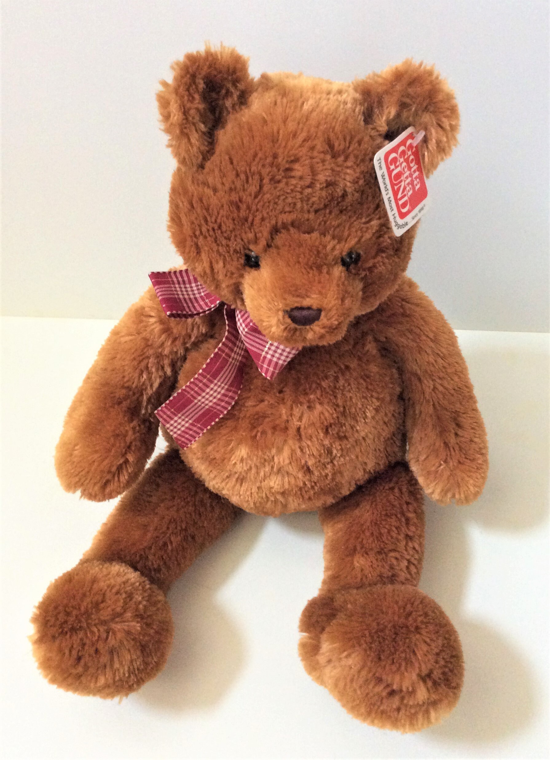 Gotta Getta Gund Brown Plush Teddy Bear Downing Medium 021026