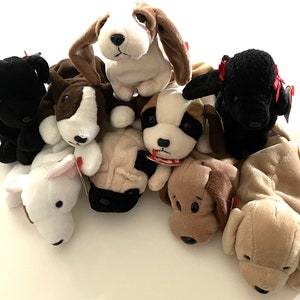 TY Beanie Baby - Choose from Puppy Dogs Assortment2 Shown (1997 -Retired) MINT