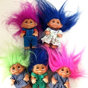 Vintage DAM Troll Norfin Doll Little Tykes Assortmentb 3-1/2