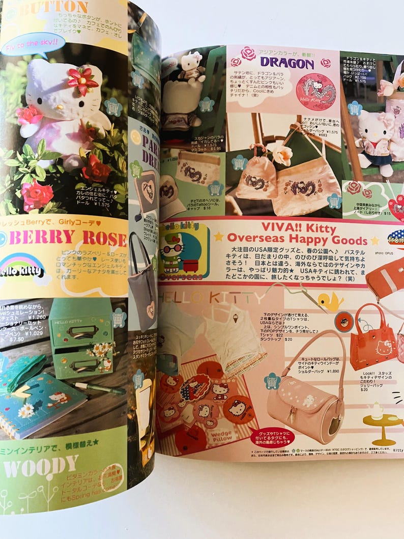 Vintage SANRIO Smiles Hello Kitty Goods Collection Catalog Magazine