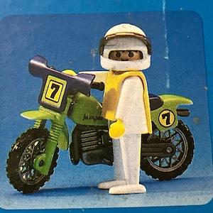 Vintage Playmobil Kindergarten Series 3049 Scooter and Rider Sealed Bag Brand New