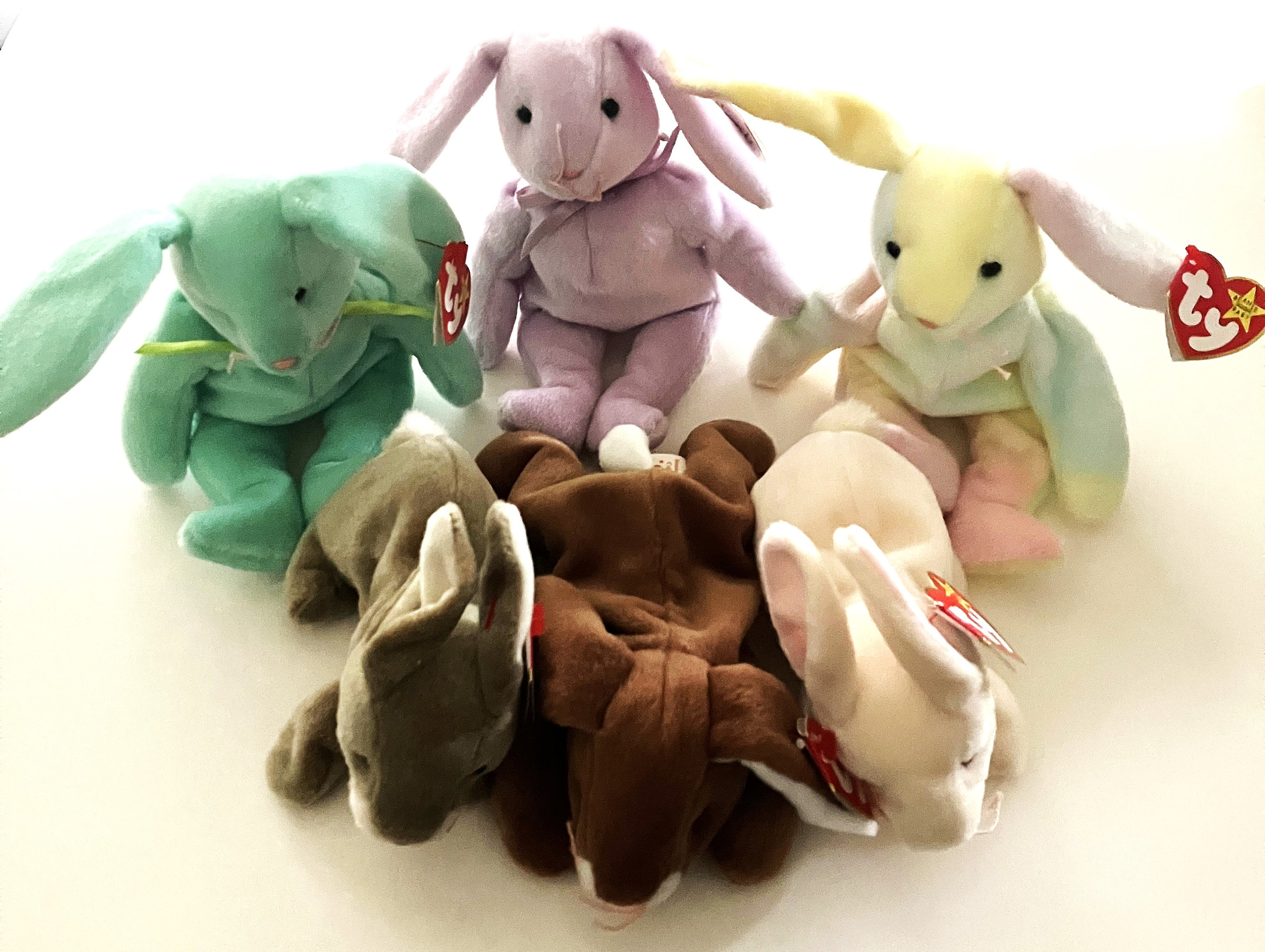 TY Beanie Baby - Choose From Bunny Rabbit Assortment Shown (1997