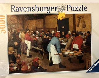 Ravensburger Jigsaw Puzzle Village Wedding FEAST by Pieter Brueghel 5000 Pieces 17 425 6 Brand New Sealed RARE