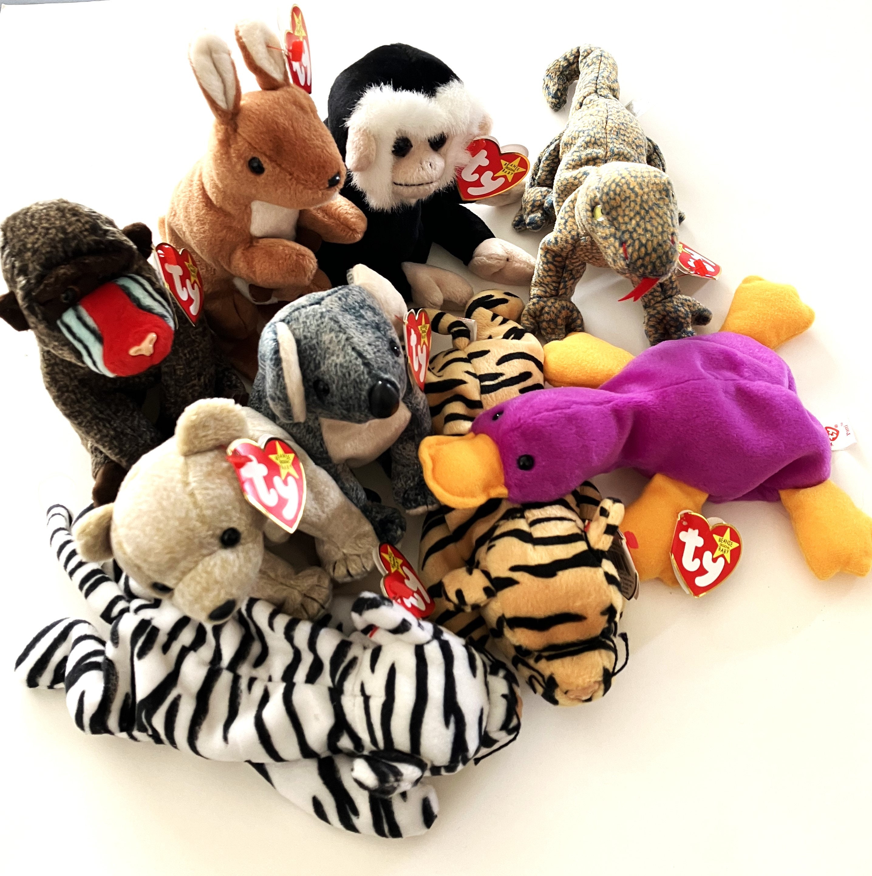 TY Beanie Baby - Choose From Wildlife Jungle Assortment Shown