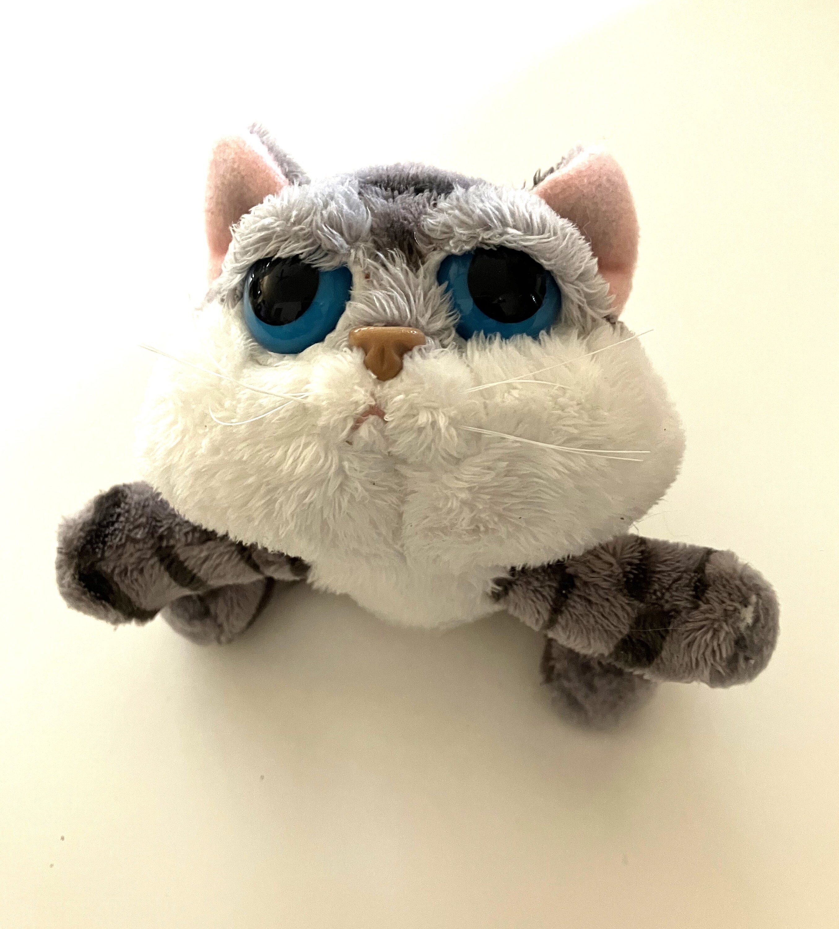 Vintage Russ Berrie PEPPER Gray Stripe Tabby Plush Kitten Stuffed 