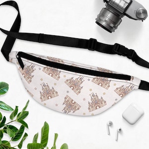 Disney Castle Fanny Pack Disney Crossbody Large Belt Bag Girl Magical Theme Park Bag Holiday Bag Gift For Her Travel Disney Bound