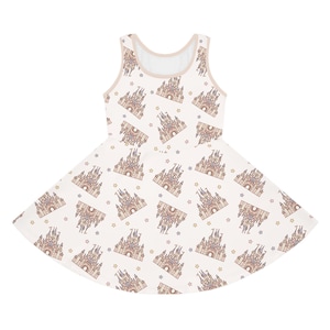 Disney Princess Castle Dress Youth Dress Kids Dress Magic Castle Dress Pink Girl Dress Gift for Kids Theme Park Dress Princess Girls Outfit