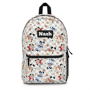 Mickey Football Backpack Kids Backpack Back to School Bag Disney Backpack Disney Bag for Boys Travel Bag Disney Bound Sport Toddler Backpack