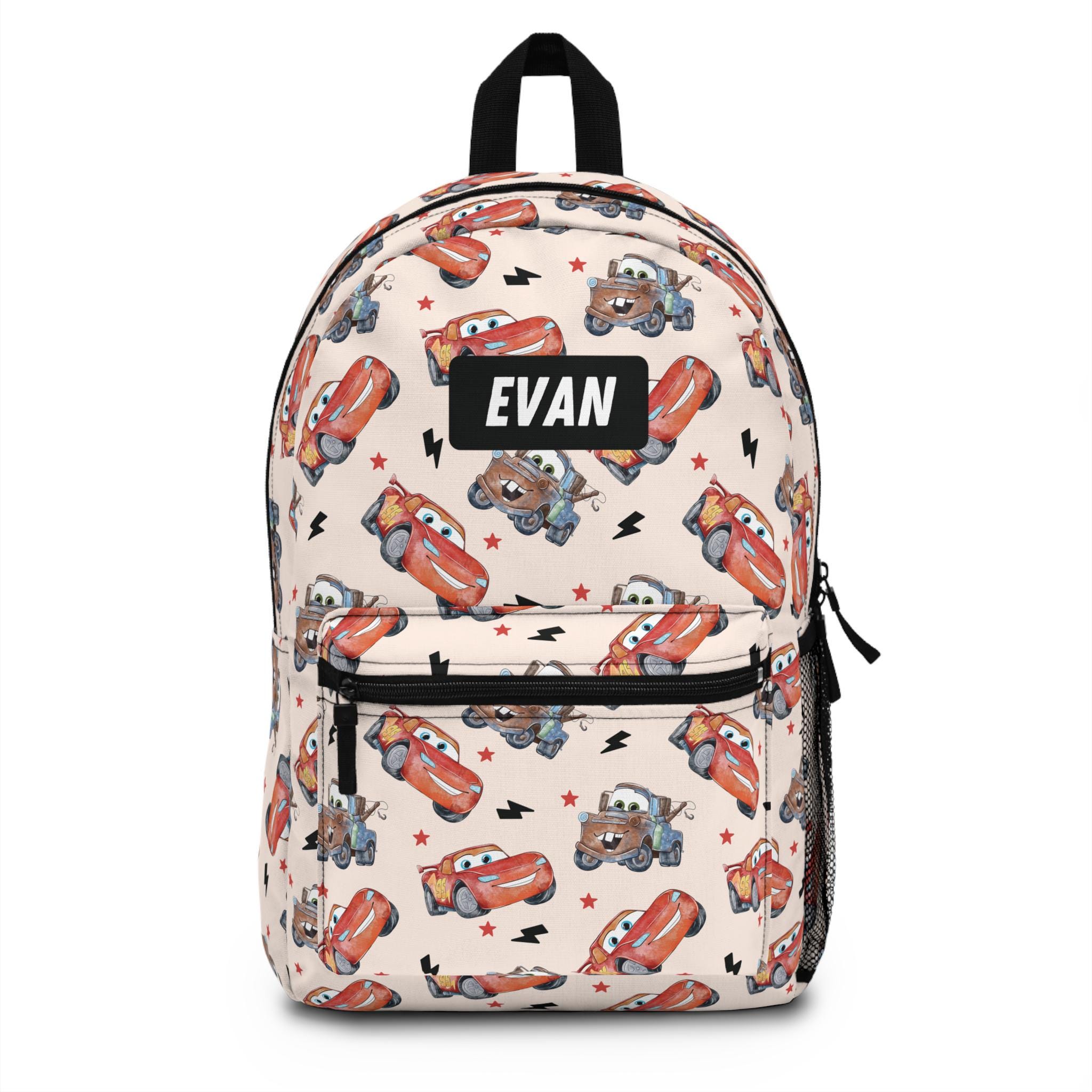 Disney Cars Kids School Backpack Cartoon Print