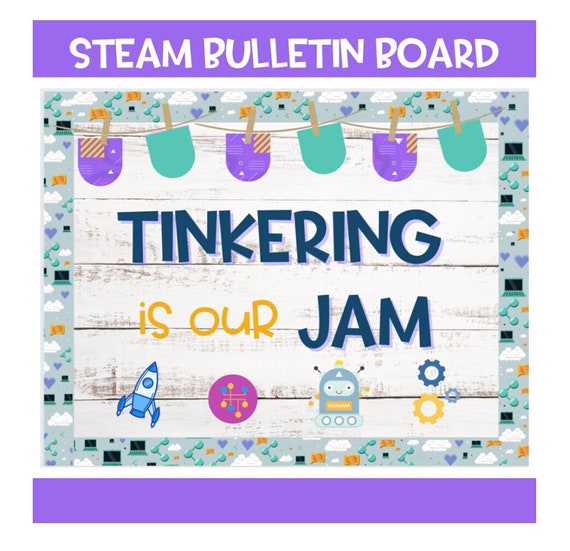 Bacheca STEAM Per Aula – Set Di 25 Pezzi – Poster Educativi E Lettere Grandi – Per Insegnanti E Didattica