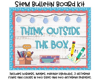Stem/Steam/Makers bulletin board kit