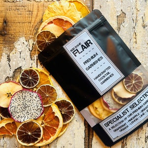 Selectie gedroogdfruitspecialist: premium gedehydrateerde cocktailgarnituren