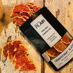 Dried Grapefruit Slices - Premium Dehydrated Cocktail Garnishes
