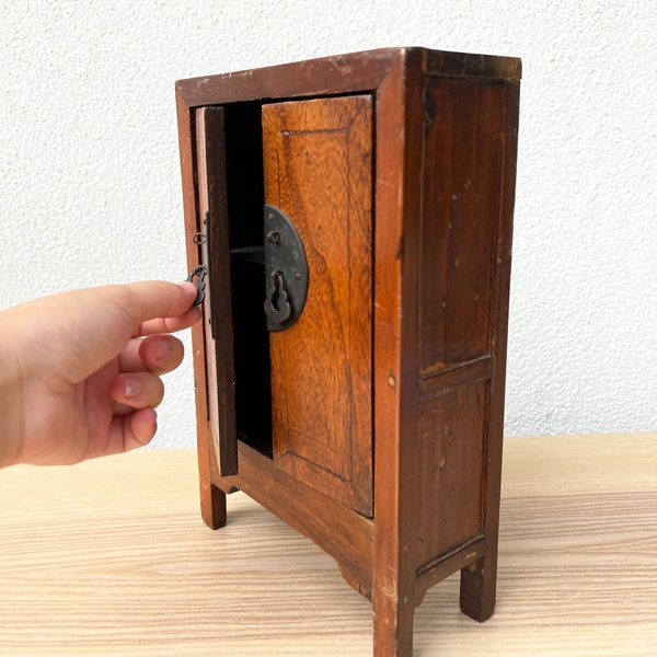 Vintage Chinese Wood Noodle Cabinet