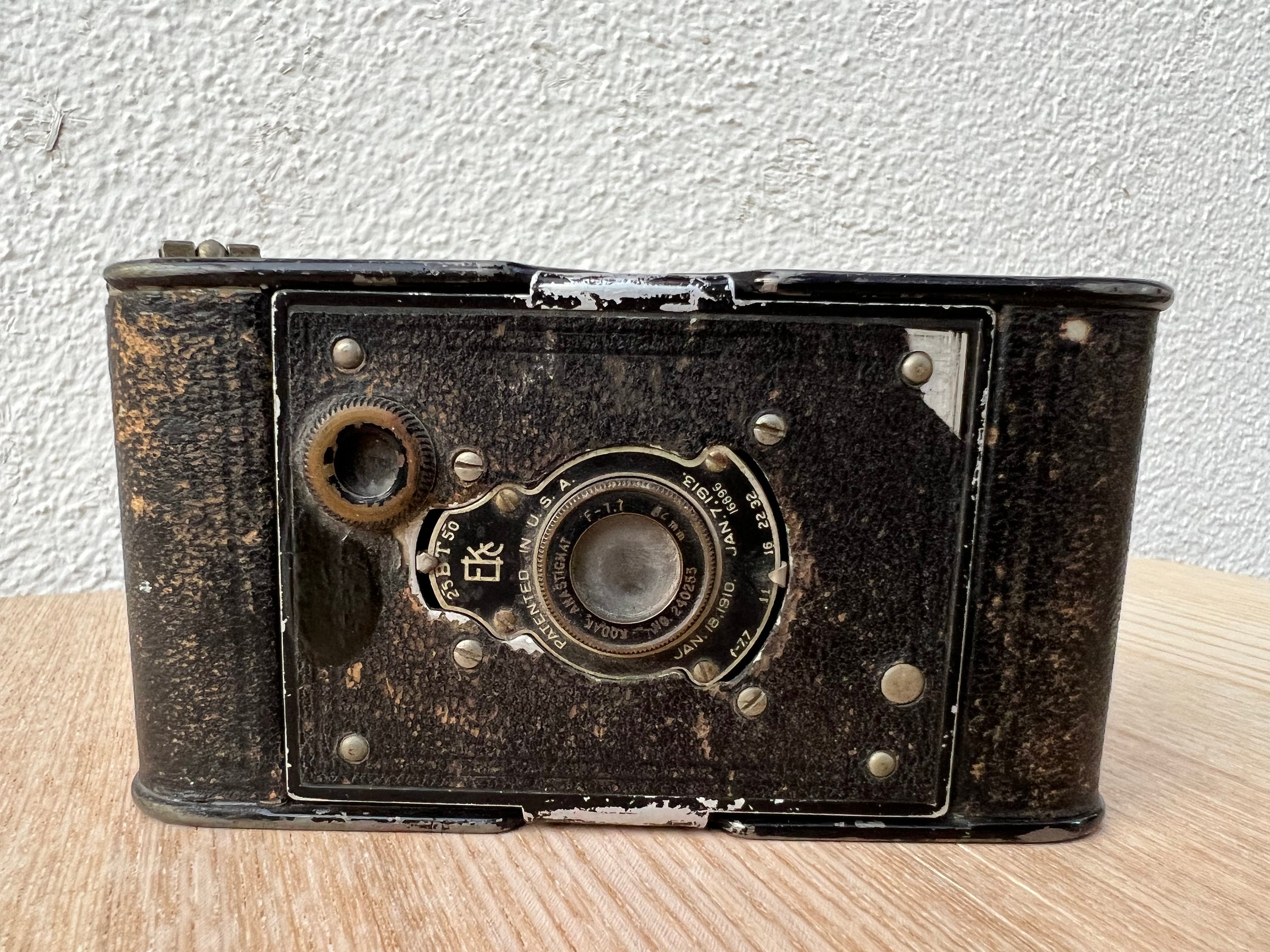 『2年保証』 Antique Pocket Vest 50 BT 25 Company Kodak Eastman フィルムカメラ