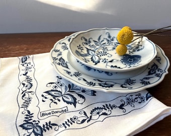 Vintage Blue Danube Fine China Dinnerware Set of Pieces