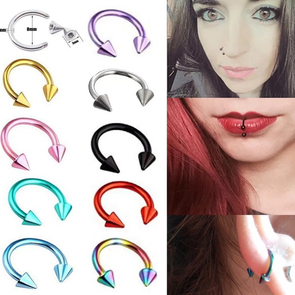 Fake Eyebrow Piercing Etsy