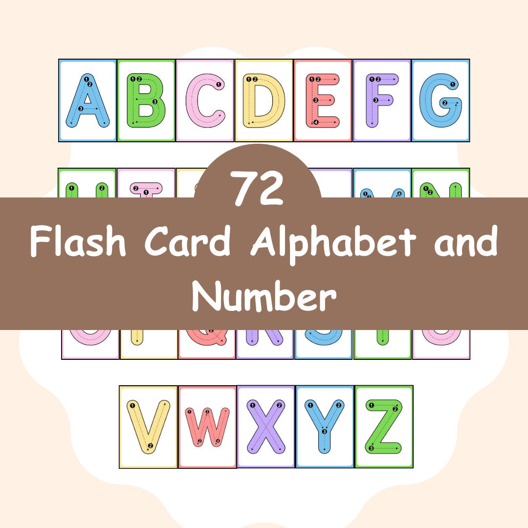 Flash Card Alphabet Digital, Flash Card Numbers Digital, Flash Card