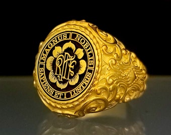 Special order,Custom Made Family Coat of Arms Signet Ring, Personalized Coat of Arms Ring, Personalized Ring, for you by  GoldArt