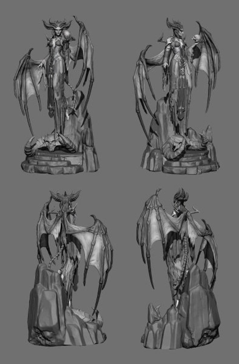 3d Diablo Model 3d Stl File for 3d Printer and 3d Printing - Etsy