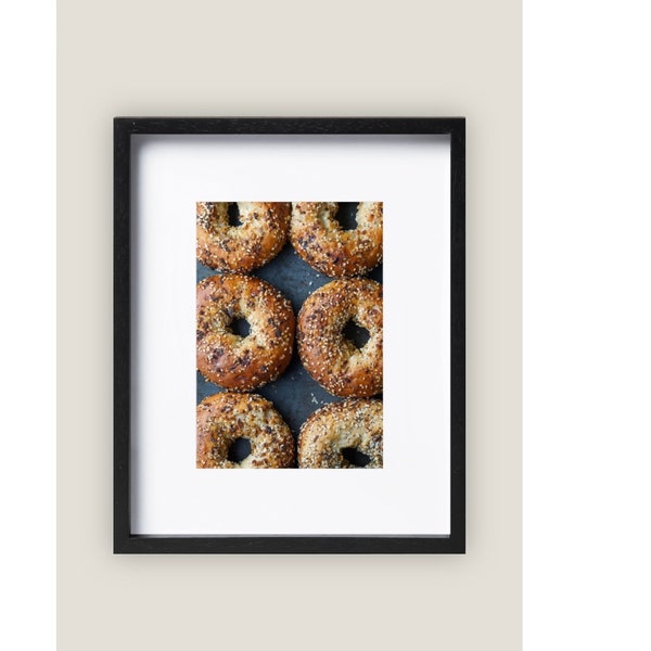 Photography print of everything bagels