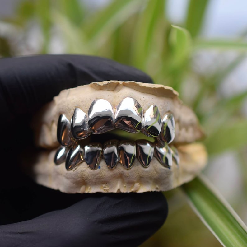 Custom Made Full Set Perm Cut Grillz Deep Cuts Permanent Etsy