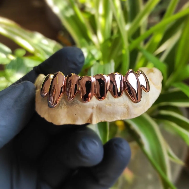 Custom Made Full Set Perm Cut Grillz Deep Cuts Permanent Etsy