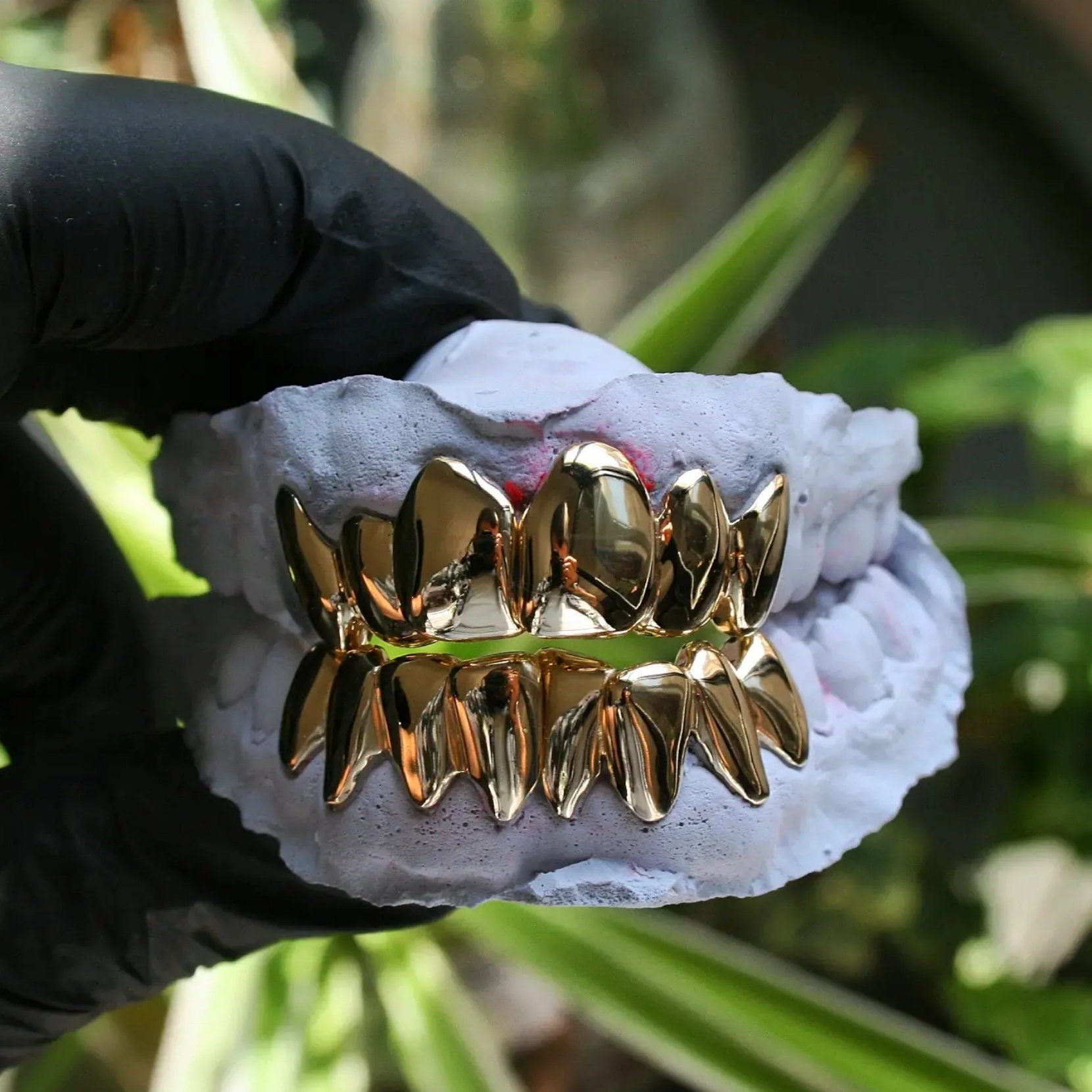 Custom Made Full Set Perm Cut Grillz Deep Cuts Permanent Etsy