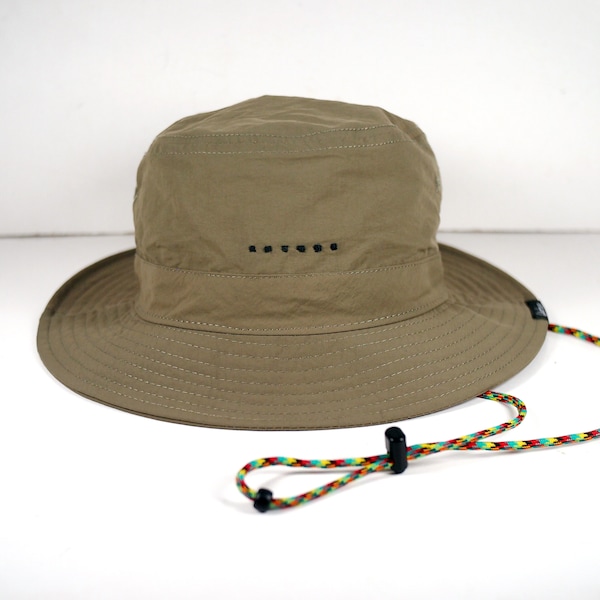 Résistant à l’eau Seau Chapeau Imperméable à l’eau bonnie packable pluie extérieur Chapeau de soleil Protection UV Réglable Mentonnière amovible Casquette de pêche GR