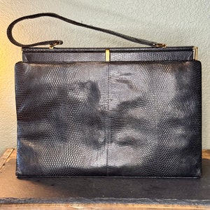 Monedero vintage de cuero negro