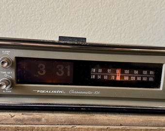 Vintage 1970er Jahre realistische CHRONOCAT-106 Klappzahlen Uhr