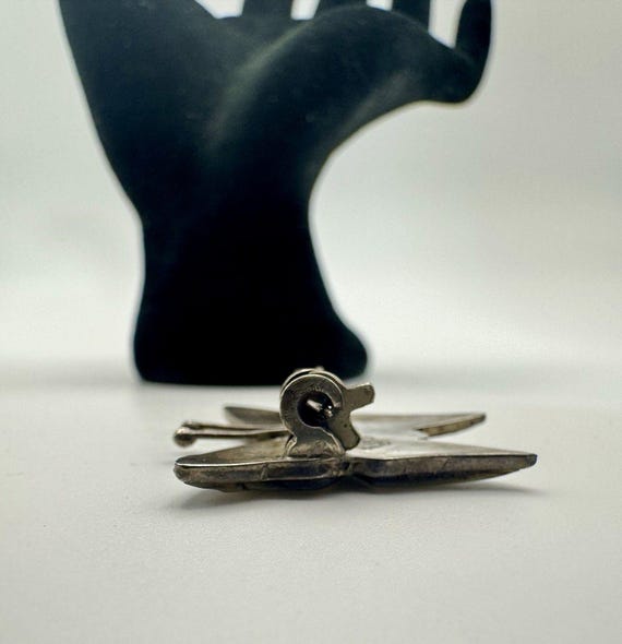 Pair of Vintage 1950/60s Brooch Pins EGC Cuernavaca Sterling Silver 925 Signed View 5